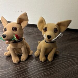 Yo quiero Taco Bell Tan Plush Dog Toy Set